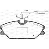 Jeu de plaquettes de frein avant OPEN PARTS - BPA0208.12