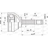Joint Kit, drive shaft OPEN PARTS - CVJ5001.10