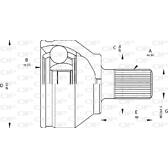 Joint Kit, drive shaft OPEN PARTS - CVJ5669.10
