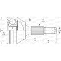 Joint Kit, drive shaft OPEN PARTS - CVJ5745.10