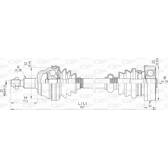 Kardanaxel OPEN PARTS - DRS6422.00