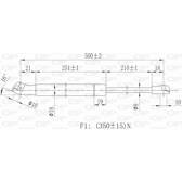 Mola pneumática, capot do motor OPEN PARTS - GSR6155.00
