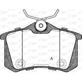 Rear brake pad set OPEN PARTS - BPA0263.74