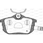 Rear brake pad set OPEN PARTS - BPA0605.12