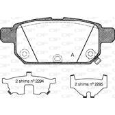 Rear brake pad set OPEN PARTS - BPA1471.02