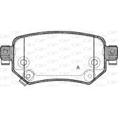 Rear brake pad set OPEN PARTS - BPA1682.02