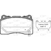 Remblokkenset voor OPEN PARTS - BPA0666.04