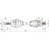 Semiassi OPEN PARTS - DRS6134.00