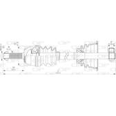 Semiassi OPEN PARTS - DRS6135.00