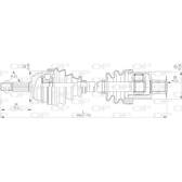 Semiassi OPEN PARTS - DRS6204.00