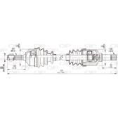Semiassi OPEN PARTS - DRS6336.00
