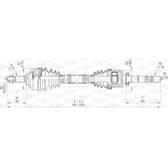 Semiassi OPEN PARTS - DRS6480.00