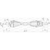 Semiassi OPEN PARTS - DRS6482.00