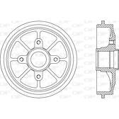 Tambour de frein (à l'unité) OPEN PARTS - BAD9070.30