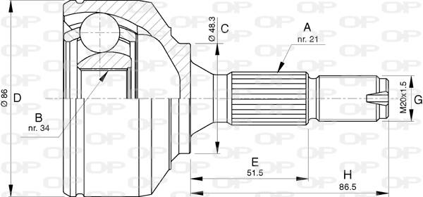 Joint Kit, drive shaft