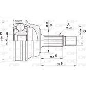 Tête de cardan OPEN PARTS - CVJ5008.10