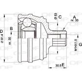 Tête de cardan OPEN PARTS - CVJ5063.10