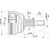 Tête de cardan OPEN PARTS - CVJ5189.10
