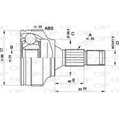 Tête de cardan OPEN PARTS - CVJ5297.10