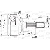 Tête de cardan OPEN PARTS - CVJ5369.10