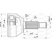 Tête de cardan OPEN PARTS - CVJ5437.10