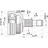 Tête de cardan OPEN PARTS - CVJ5443.10