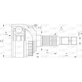 Tête de cardan OPEN PARTS - CVJ5527.10