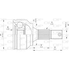 Tête de cardan OPEN PARTS - CVJ5530.10