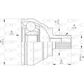 Tête de cardan OPEN PARTS - CVJ5536.10