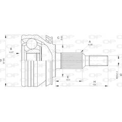 Tête de cardan OPEN PARTS - CVJ5581.10