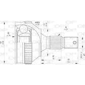 Tête de cardan OPEN PARTS - CVJ5592.10