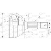 Tête de cardan OPEN PARTS - CVJ5653.10