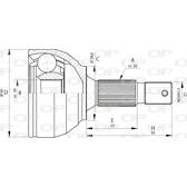 Tête de cardan OPEN PARTS - CVJ5695.10