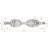 Veio de transmissão OPEN PARTS - DRS6046.00