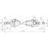 Veio de transmissão OPEN PARTS - DRS6050.00