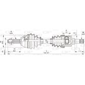 Veio de transmissão OPEN PARTS - DRS6321.00