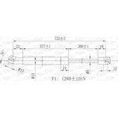 Vérin de capot OPEN PARTS - GSR6138.00