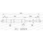 Vérin de capot OPEN PARTS - GSR6428.00