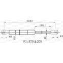 Vérin de capot OPEN PARTS - GSR6461.00