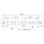 Vérin de coffre OPEN PARTS - GSR6063.00