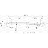 Vérin de coffre OPEN PARTS - GSR6086.00