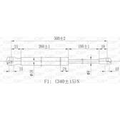 Vérin de coffre OPEN PARTS - GSR6096.00