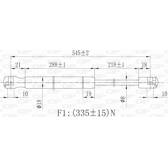 Vérin de coffre OPEN PARTS - GSR6102.00