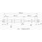 Vérin de coffre OPEN PARTS - GSR6103.00