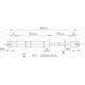 Vérin de coffre OPEN PARTS - GSR6121.00