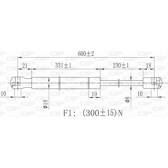 Vérin de coffre OPEN PARTS - GSR6420.00
