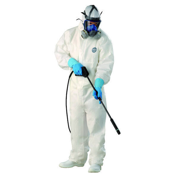 White optisafe protection combination with L-size hood