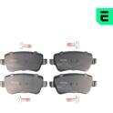 Rear brake pad set OPTIMAL - BP-12313