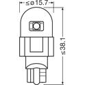 Ampoule, éclaireur de coffre à bagages OSRAM - 921DRP-2BL