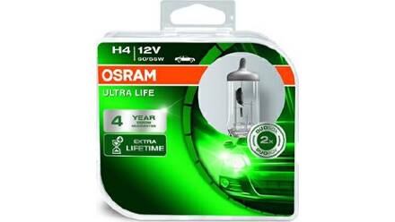 Jeu de 2 ampoules H4 Ultra Life OSRAM 64193ULT-HCB